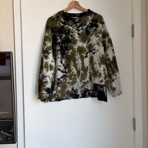 Electric & Rose Tie-Dye Sweatshirt - Olive and Black